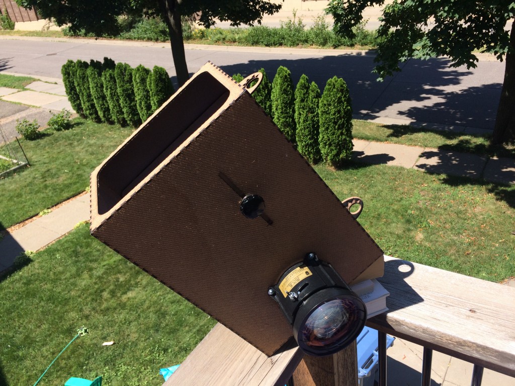 Photo of the whole solar projector